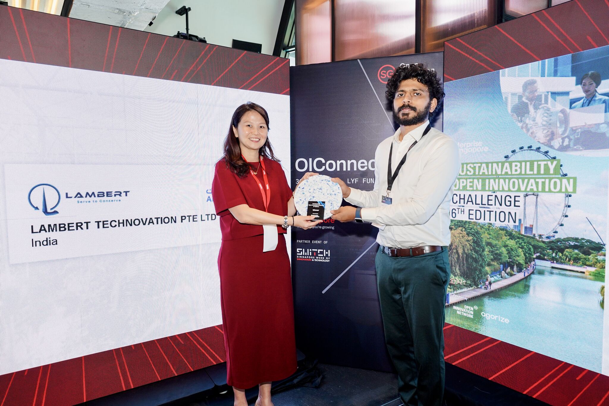 Lambert Wins Global Sustainability Open Innovation Challenge by Enterprise Singapore